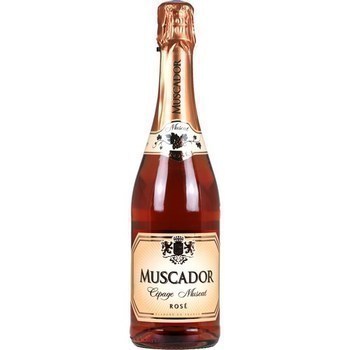 Vin ptillant Muscat ros Muscador 11,5 75 cl - Vins - champagnes - Promocash Carcassonne