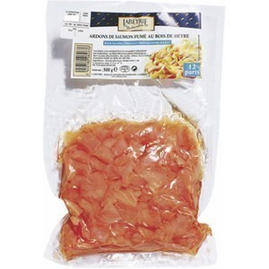 Lardon saumon fum 500 g - Saurisserie - Promocash Bziers
