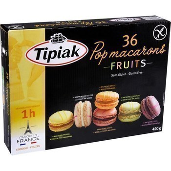 Pop macarons fruits sans gluten 420 g - Surgels - Promocash Thonon
