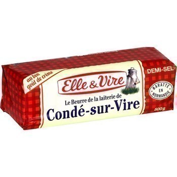 Le Beurre de la Laiterie de Cond-sur-Vire demi-sel 500 g - Crmerie - Promocash Bziers