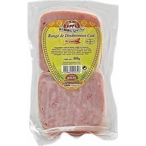 Rouge de dindonneau cuit halal - 24 tranches - la barquette de 500 g - Charcuterie Traiteur - Promocash Dijon