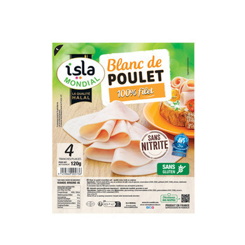 120G BLC POULET HALAL 4 TR - Charcuterie Traiteur - Promocash Bourg Saint Maurice