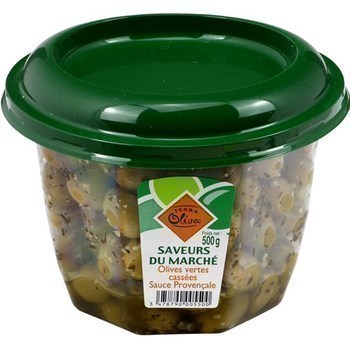 Olives vertes casses sauce Provenale saveur douce - Fruits et lgumes - Promocash Aix en Provence