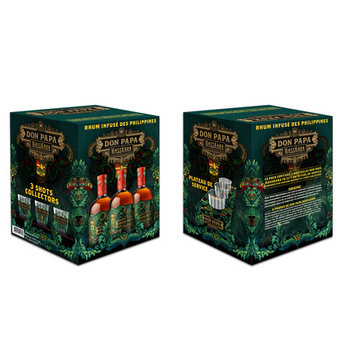 COFFRET DON PAPA 3BT + 3 SHOTS - Alcools - Promocash Bordeaux