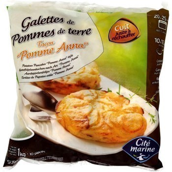 Galettes de pommes de terre faon 'Pomme Anna' x10 - Surgels - Promocash Grenoble