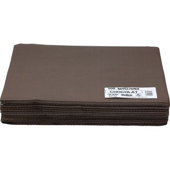 Nappes papier chocolat 30x40 cm - Bazar - Promocash PROMOCASH SAINT-NAZAIRE DRIVE