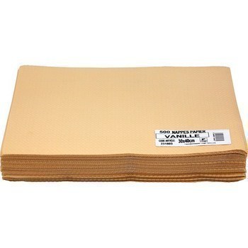 Nappes papier vanille 30x40 cm - Bazar - Promocash Anglet