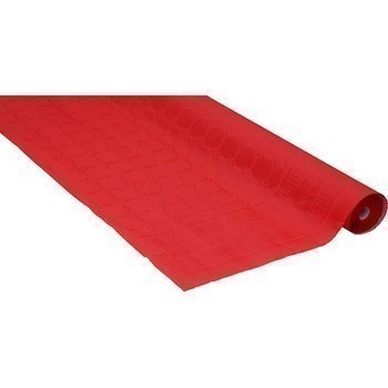 Nappe en papier damass rouge 1,20x25 m - Bazar - Promocash Libourne