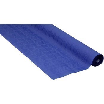 Nappe en papier damass bleu 1,20x25 m - Bazar - Promocash Charleville