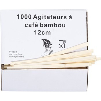 Agitateurs  caf en bambou 12 cm x1000 - Bazar - Promocash Carcassonne