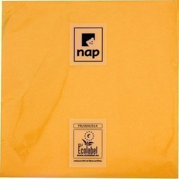 Serviettes gaufres 38x38 2 plis jaune soleil x50 - Bazar - Promocash Macon