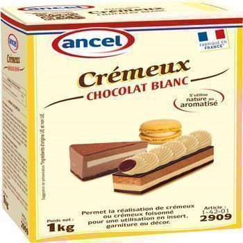 1KG CREMEUX CHOC BLANC ANCEL - Epicerie Sucre - Promocash Evreux