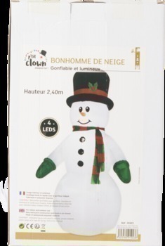 BONHOMME DE NEIGE GONFLABLE - Bazar - Promocash Dunkerque