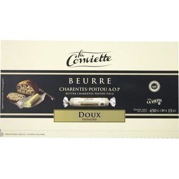 Beurre La Conviette de Charentes-Poitou AOP doux x30 - Crmerie - Promocash Montlimar