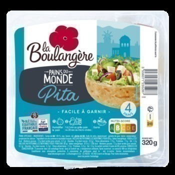 320G 4 PAINS PITA PANORIENT - Pains et viennoiseries - Promocash Evreux