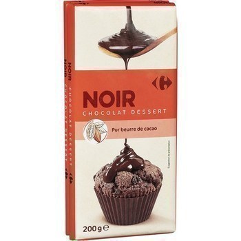 Chocolat dessert noir 2x200 g - Epicerie Sucre - Promocash Bergerac