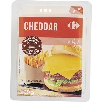 Cheddar Hamburger 200 g - Crmerie - Promocash Bthune