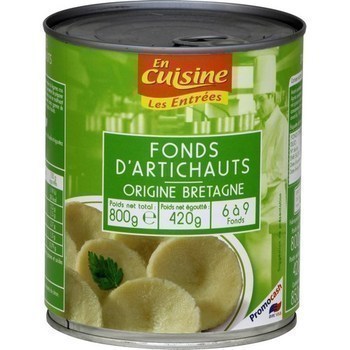 Fonds d'artichauts 420 g - Epicerie Sale - Promocash Saint Etienne