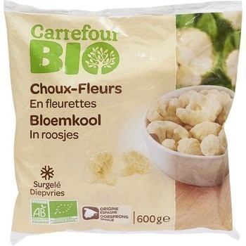 Choux-fleurs en fleurettes bio 600 g - Surgels - Promocash Belfort