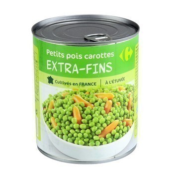 Petits pois carottes extra-fins  l'tuve 530 g - Epicerie Sale - Promocash Roanne