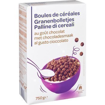 Boules crales au got chocolat 750 g - Epicerie Sucre - Promocash Cherbourg