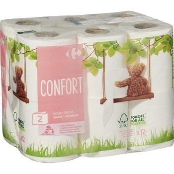 Papier toilette Confort doux x12 - Hygine droguerie parfumerie - Promocash Nancy