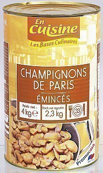 Champignons de Paris mincs 5/1 - Epicerie Sale - Promocash Dunkerque