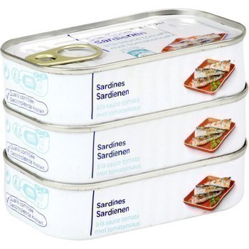 Sardines  la sauce tomate 3x82 g - Epicerie Sale - Promocash Drive Agde