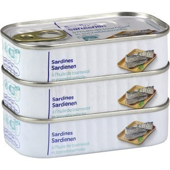 Sardines  l'huile de tournesol 3x88 g - Epicerie Sale - Promocash Barr