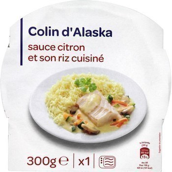Colin d'Alaska sauce citron et son riz cuisin 300 g - Epicerie Sale - Promocash Tours
