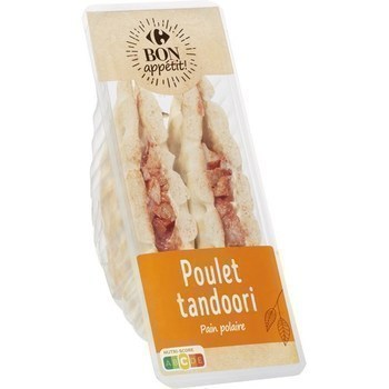 Sandwich poulet tandoori pain polaire 135 g - Charcuterie Traiteur - Promocash Limoges