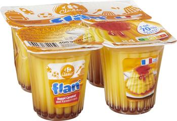 4X100G FLAN CARAMEL CRF - Crmerie - Promocash Agen