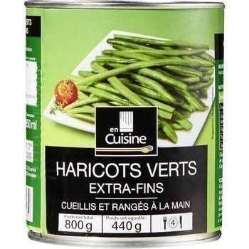 Haricots verts extra-fins 440 g - Epicerie Sale - Promocash Chartres