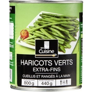 Haricots verts extra-fins 440 g - Epicerie Sale - Promocash Metz