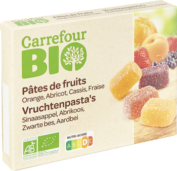 Ptes de fruits carrefour bio - la bote de 190g - Epicerie Sucre - Promocash Anglet