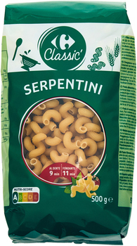 500G SERPENTINI P.C CRF - Epicerie Sale - Promocash LA TESTE DE BUCH