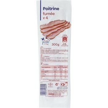 Poitrine fume x4 - Charcuterie Traiteur - Promocash Lyon Gerland