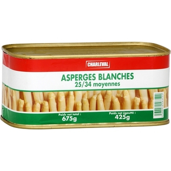 Asperges blanches 25/34 grosses - Epicerie Sale - Promocash Le Pontet