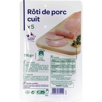 Rti de porc cuit 150 g - Charcuterie Traiteur - Promocash Evreux
