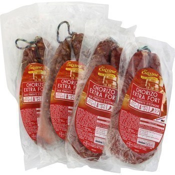 Chorizo extra fort aux piments d'Espagne - Les Entres - Charcuterie Traiteur - Promocash Granville