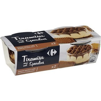 Tiramisu aux Speculoos sauce saveur caf 2x100 g - Crmerie - Promocash Carcassonne