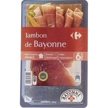 Jambon de Bayonne x6 - Charcuterie Traiteur - Promocash Dunkerque