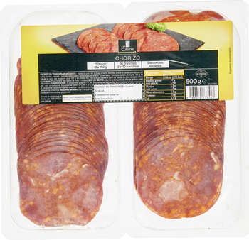 Chorizo cular en tranches - Charcuterie Traiteur - Promocash Granville