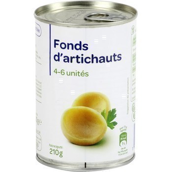 Fonds d'artichauts 4/6 units 210 g - Epicerie Sale - Promocash LA TESTE DE BUCH