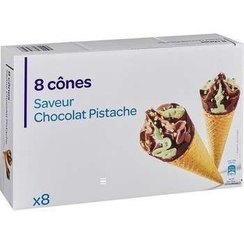 Glaces saveur chocolat pistache x8 - Surgels - Promocash Chatellerault