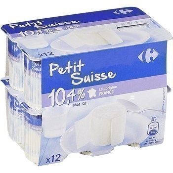 Petit Suisse 10,4% MG 12x60 g - Crmerie - Promocash Bziers