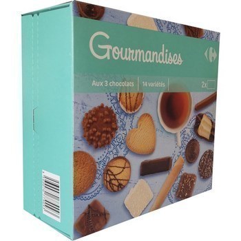 Biscuits Gourmandises aux 3 chocolats 750 g - Epicerie Sucrée - Promocash Pontarlier