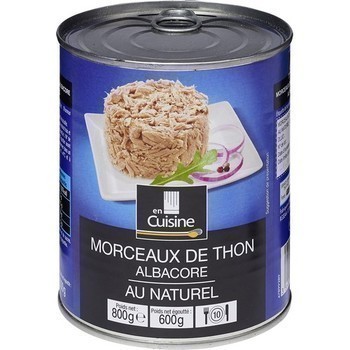 Morceaux de thon Albacore au naturel 600 g - Epicerie Sale - Promocash Chateauroux