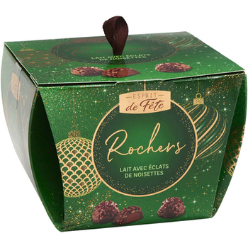 Rocher au lait ESPRIT DE FETE - le ballotin de 190g - Epicerie Sucre - Promocash Saint Etienne