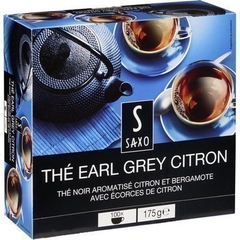 Th Earl Grey citron x100 - Epicerie Sucre - Promocash Sarlat